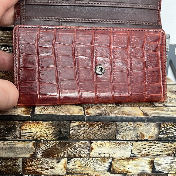 Vintage BUXTON Leather Wallet with Clasp Coin Pocket - Picture 11 of 14